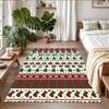 Christmas Printed Square Area Rug Soft Non Slip Floor Carpet For Bedroom Holiday Gift