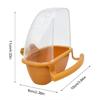 Bird Feeder for Cage with Perch Food Dispenser No Mess Plastic Food Container