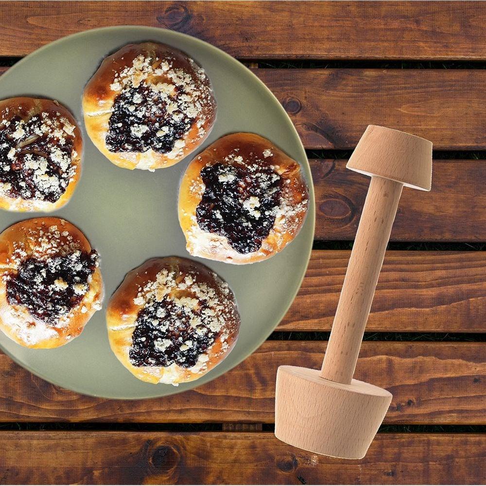 Zweiseitiger Holz-Tarteletten-Schläger