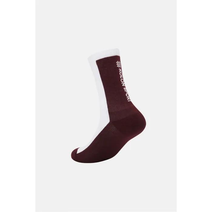 Unisex Color Block Lettering Crew Socks QELAX26161WIN