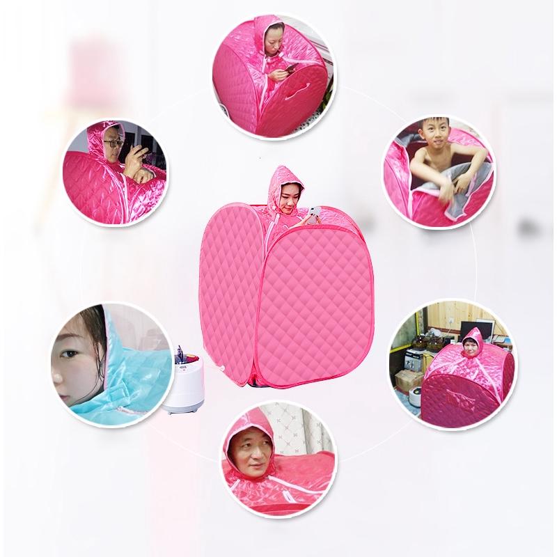 3L Dampbad Bærbar Spasalong Hjem Fordelaktig Slanking av Hele Kroppen Sammenleggbar Detox-terapi Damp Sammenleggbar Badstuhytte Badstugenerator