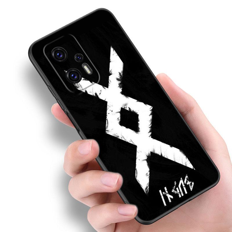 Viking Vegvisir Logo Telefonfodral För Xiaomi POCO F2 F3 M2 M3 M4 X3 X4 Pro NFC F4 GT 5G F1 X2 C3 C31 C40 M5S Mjuk TPU Svart skal