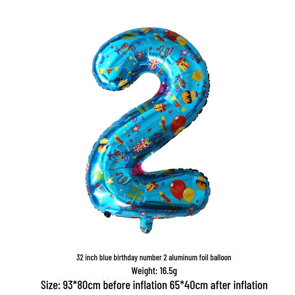 32" Birthday Number Balloons for Kids' Parties & Weddings