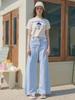 Unknown Planet Up-267 Wide Denim Pants Light Blue