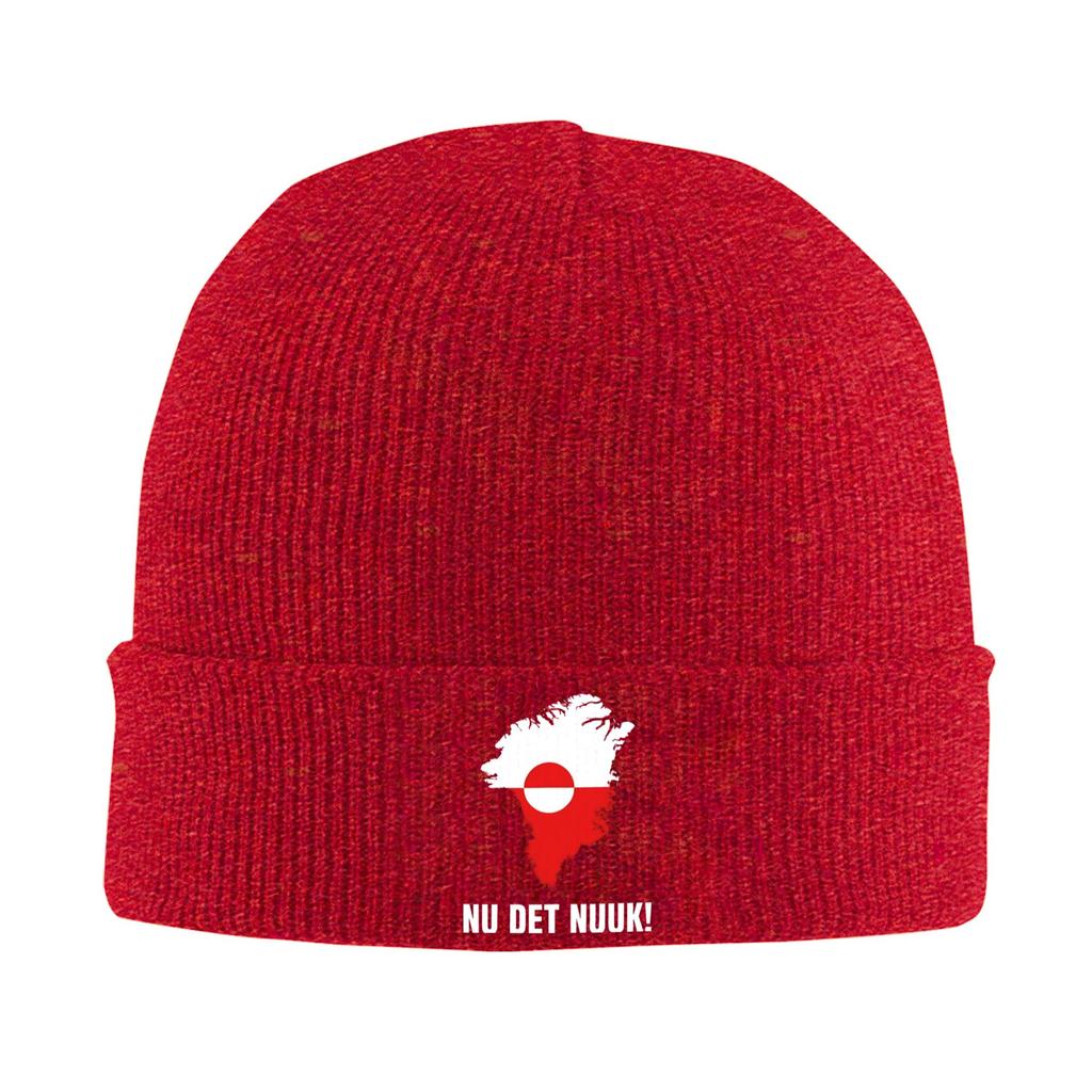 Greenland Map Beanie Hats Bonnet Hats Men Women Unisex Y2K Cool Outdoor Sport Knitting Hat Winter Pattern Elastic Caps