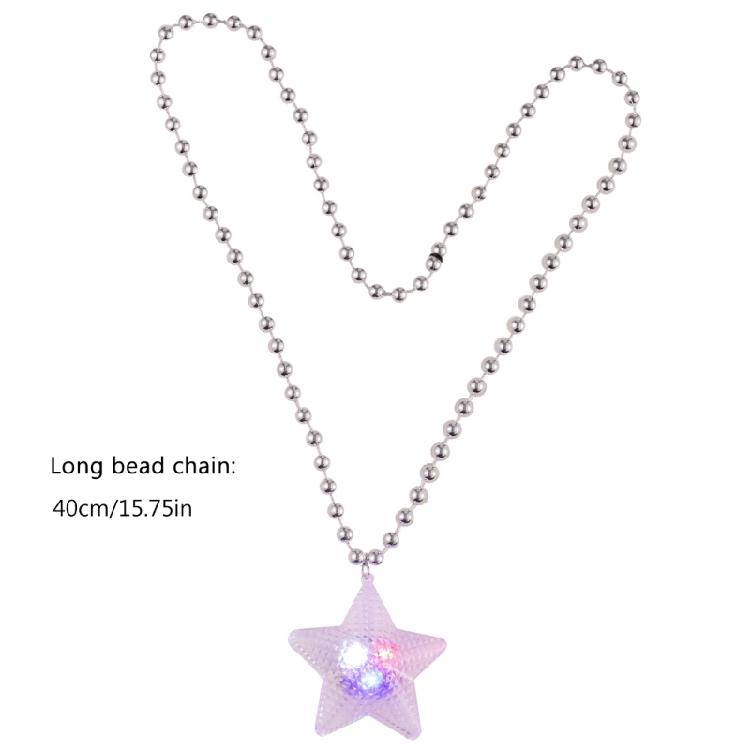 Light Up Star Necklace for Festival Decoration Classroom Exchange Gifts Prizes