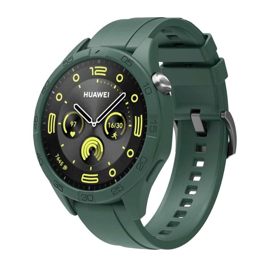 Huawei Watch GT4 GT5 GT6 46mm için Silikon Kılıf+Silikon Kayış
