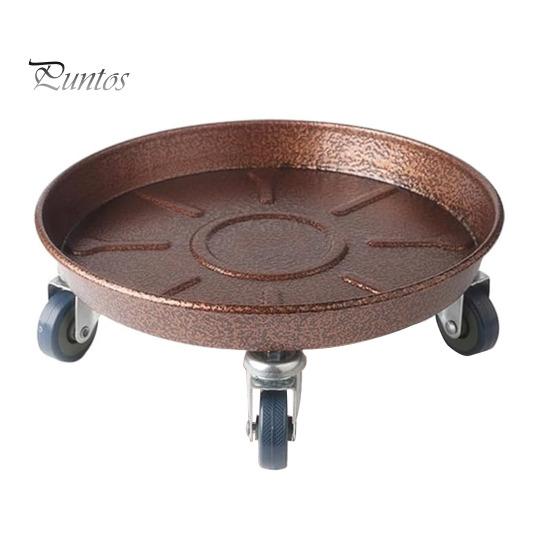 

Металевий садок Caddy з колесами Надміцний 360-градусний поворотний завод Доллі Стенд Кругла колісна кашпо Роликова основа для квітів у горщиках 36cm бронзовий/червоний