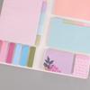 Business Notebook Planner Adhesive Note Set Colorful Adhesive Note Dotted Lined & Blank Pages for Office School Travel