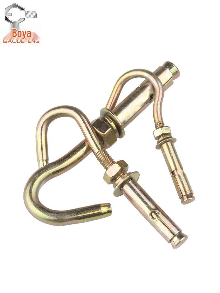 Color-Plated Zinc Expansion Ceiling Hook for Fans and Lights - M6/M8/M10/M12 Bolts