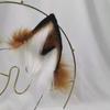 Handmade Faux Fur Fox Ears Headband Realistic Plush Fox Tail Cosplay Accessory for Lolita Halloween Party Photo Shooting