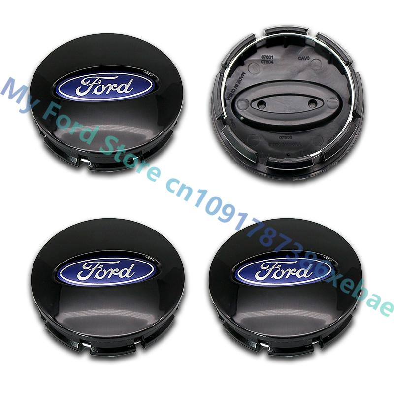 Car Sticker 4Pcs 65mm Car Styling Wheel Center Hub Cap Emblem Logo Hub Cap For Ford Fiesta Mondeo Fusion Explorer Escape Shelby