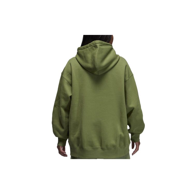 Jordan Solid Color Logo Hoodie Long Sleeve Women Tops Green FB5111-340