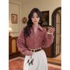 Zhi Ying Women's Thickened Casual Long Sleeve Winter Shirt #G14883
