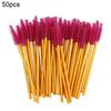 50Pcs Disposable Mascara Wands Eyelash Brushes Applicator Makeup Tool Portable
