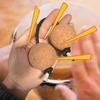 Aslatuas Rhythmische Bälle 2 Paar Rhythmische Ballschüttler Asalato Instrument in Kork Klassische Afrikanische Musikbälle Anfängerfreundlich