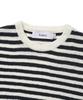 KNITTED Boucle Stripe Round Knit Ivory