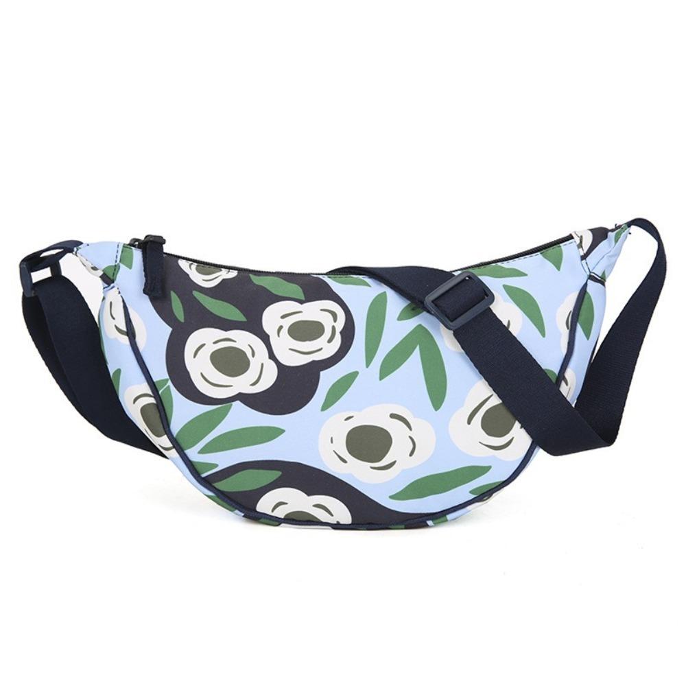 

Japanese Style Crossbody Bag Small Waist Bags Fashionable Nylon Backpack for Women Style B-Blue