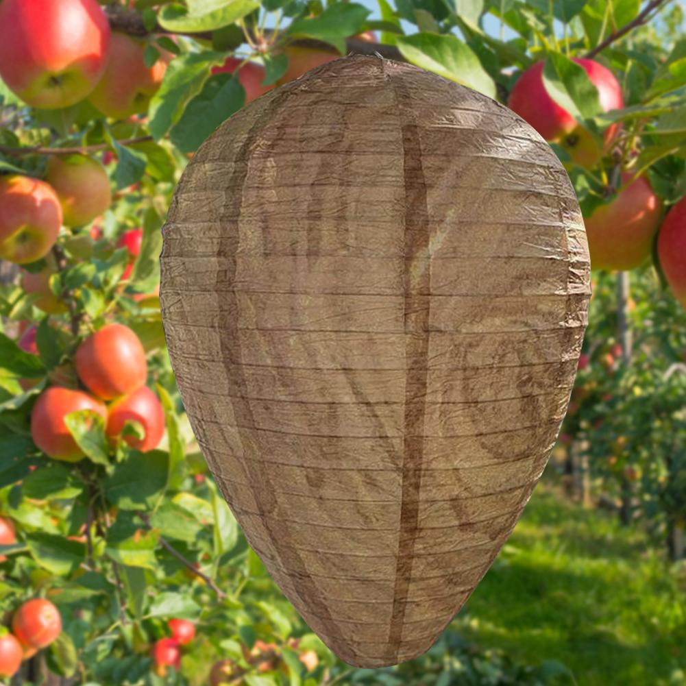 Wasserdicht Hängend Wespenhorst Lockvogel Papier Nicht Wirksam Falsches Nest Bienen Lockvogel Abschreckung Ungiftig Falsches Nest Bienen Lockvogel für Garten