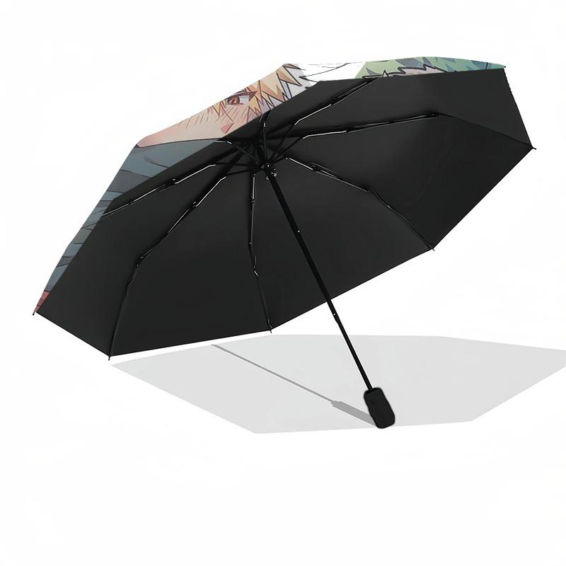 1pc My Hero Academia Boku no Hero Academia Izuku Midoriya Katsuki Bakugo Outdoor Umbrella Automatic Opening Folding Design 8 Bone Iron Frame Festival