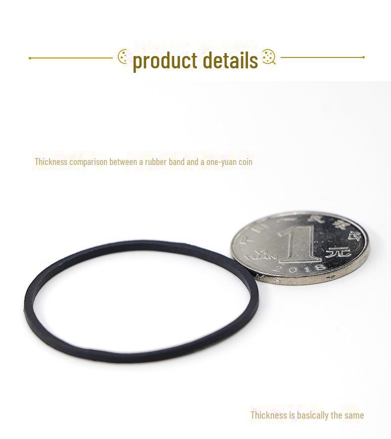 High Elastic Black Rubber Bands - Durable, Fade-Resistant, Vietnamese Cow Rubber Rings