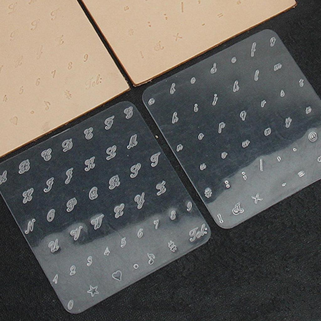 Alphanumeric Leather, Alphabet, Symbols, Numbers, Letters, Printing Tools. Manual Carving Character