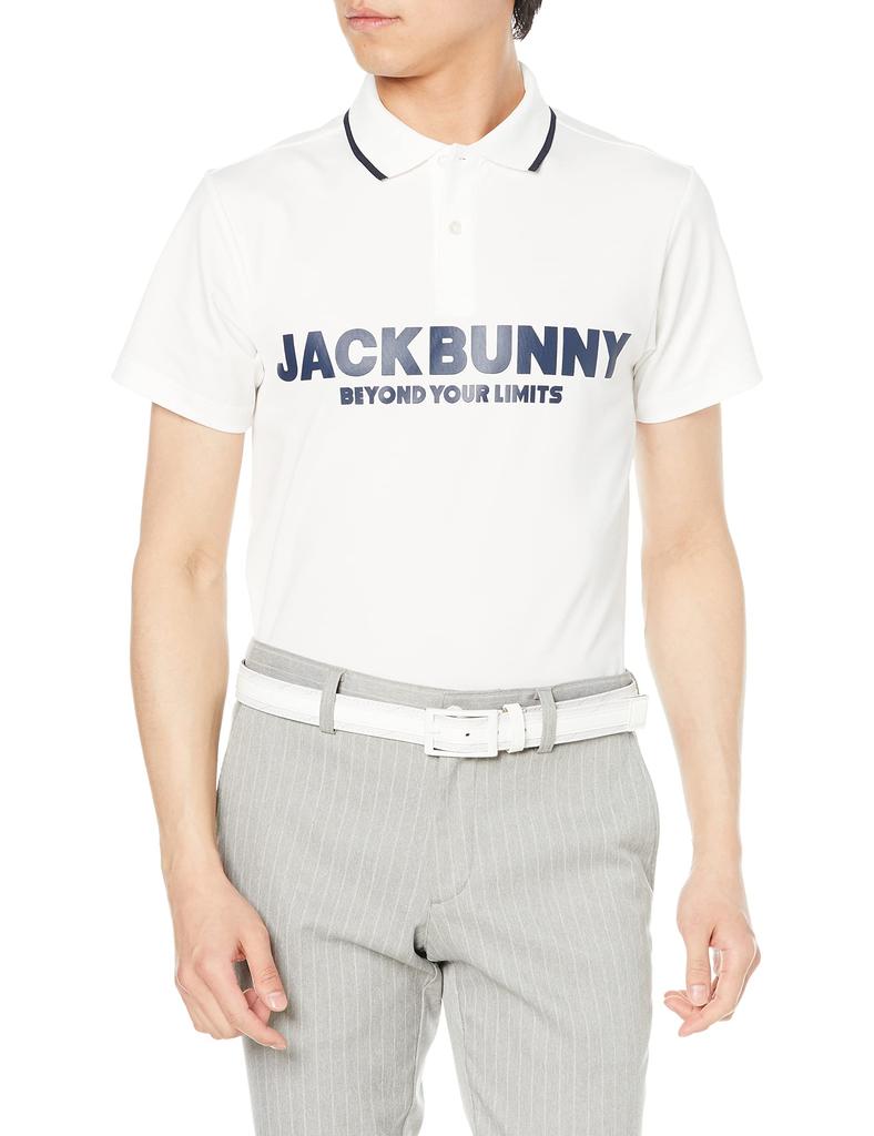 Jack Bunny Short Sleeve Tricot Polo Size 4 Men's 4-Way Shirt, (M), 262-2160305, 030_White