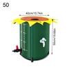 Multipurpose Foldable Water Storage PVC Bucket 13 Gallon Capacity Outdoor Camping Gardening Rain Collection Container