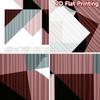 Set Of 2 Flat Printing Curtains Without Rod Geometric Triangles Soft Colors April Fools Is Day Festival Popular Curtain Polyester