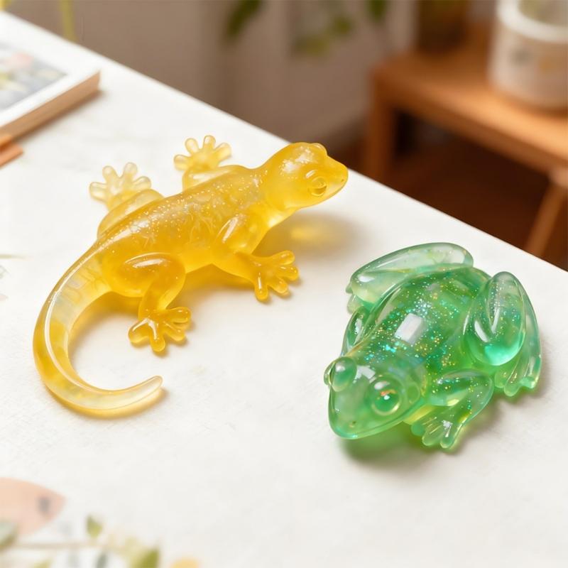 Flexible Silicone DIY Mold for Cartoon Desktop Animal Resin Figurines Crafting Easy Demolding Craft Home Decoration