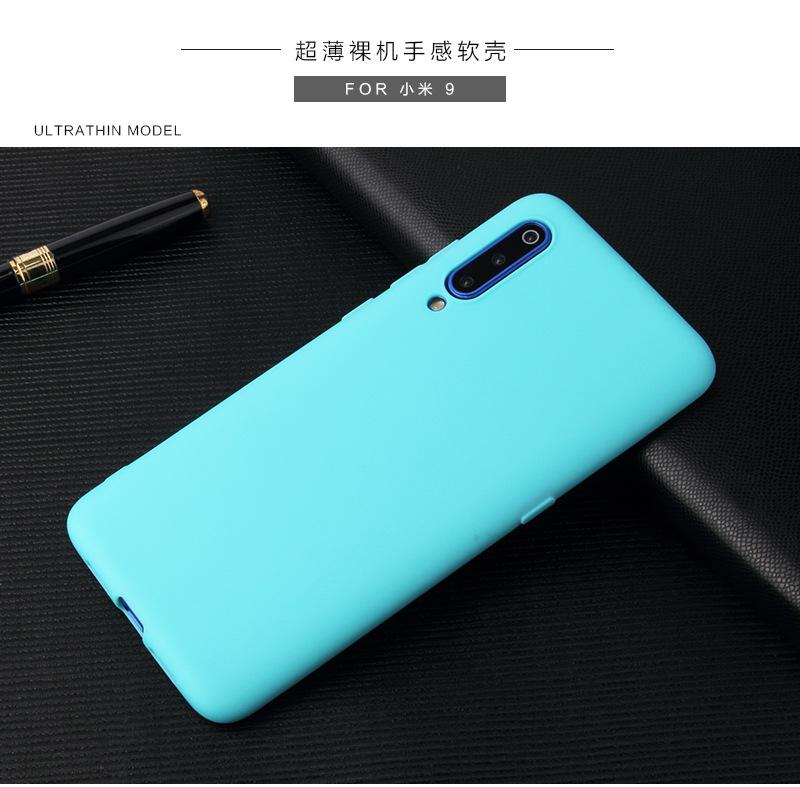 For Xiaomi Mi 9 Mi9 SE Matte Silione TPU Soft Cover for Xiaomi Mi 9 SE Mi9 Lite Ultra-thin Candy Solid Color Case