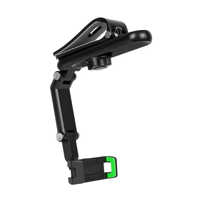Car Phone Holder, Multifunctional 360 Degree Rotating Rearview Mirror, Seat Clip Holder, 4.0-6.1 Inch Mobile GPS Holder