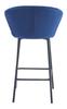 GATTA stool - navy blue velvet / black legs x 1