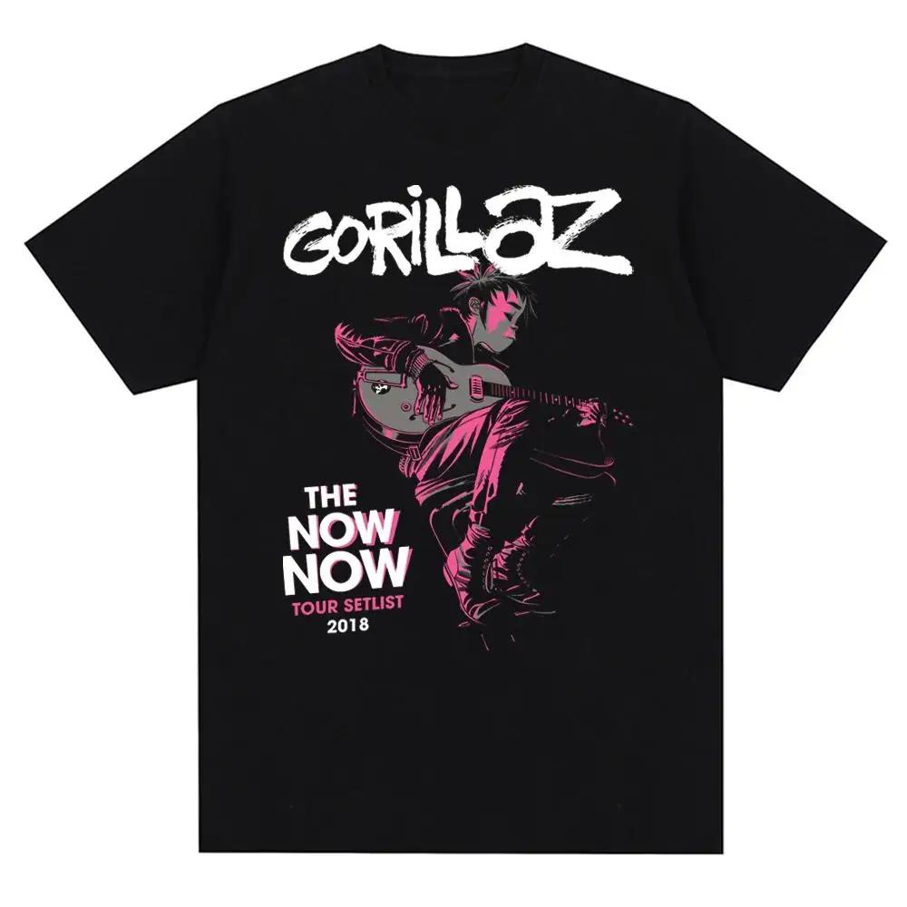 Music Band Gorillazs Punk Rock Print T Shirt 90s Casual Fashion Short Sleeve Plus Size T Shirt Unisex Harajuku Summer Tees