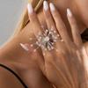French Style Snowflake Earrings Personality Exaggerated Ear Studs  Special Occasions