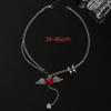 BLINGBAY Women's Pendant Necklace New Personality Sweet Cool Dark Necklace Creative Love Wings Pendant Clavicle Chain Girl Birthday Gift