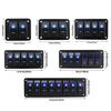 Universal Marine Boat 2/3/4/5/6/ 8 Group Rocker Switch Panel 5-pin Switches for 12V/24V Cars Trailers Red Green Indicator Light