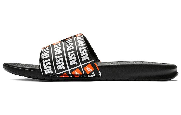 Nike Benassi Jdi Black Orange 631261-016 38.5