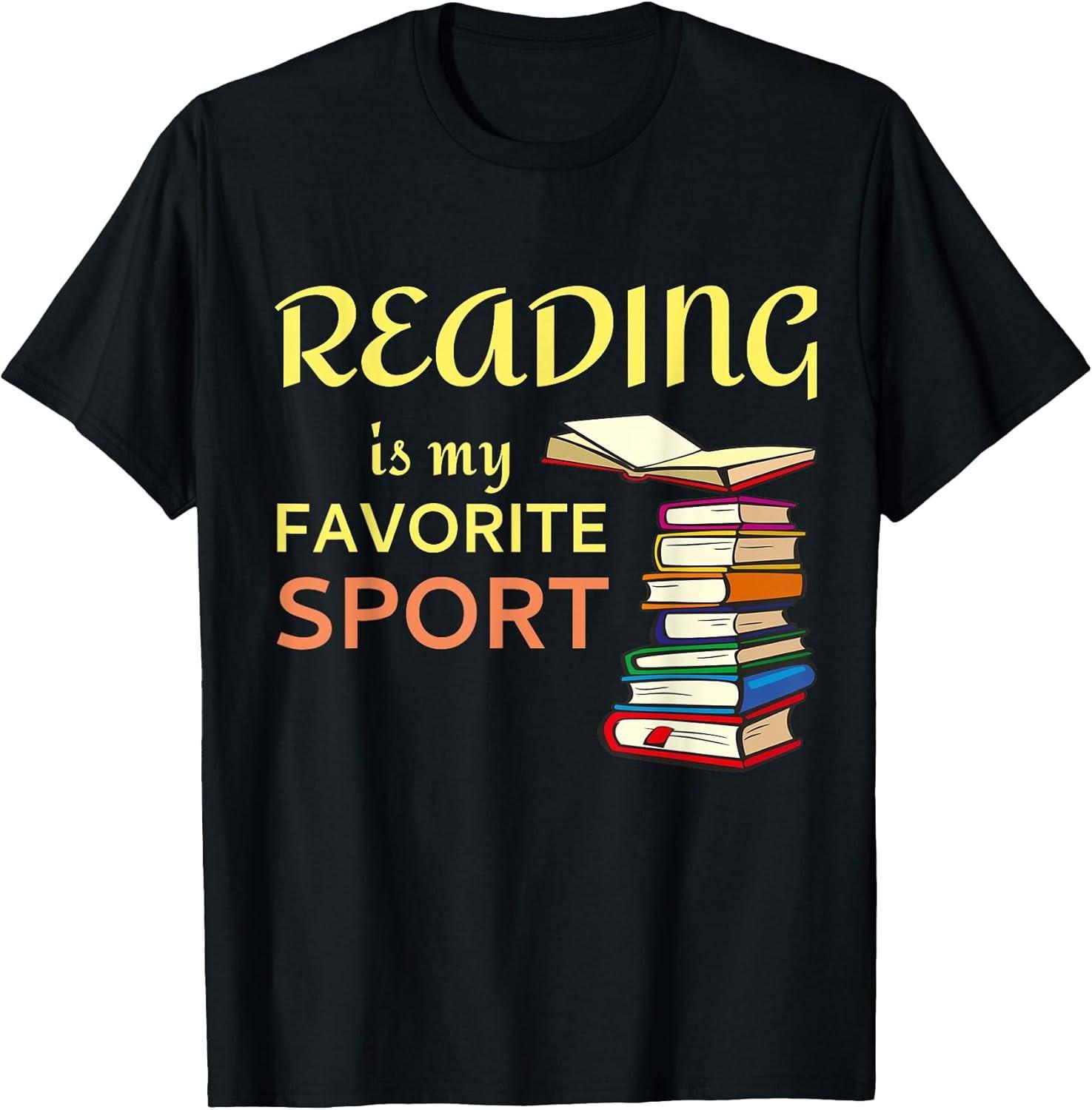 NEW LIMITED! Funny Reading is My Favorite Sport for Book Lover Tee - MADE IN USA XXL