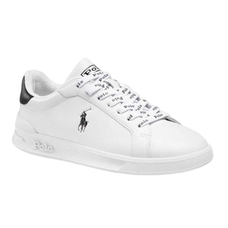 Polo Ralph Lauren Leather Logo Low-Top Fashion Sneakers Men Sneakers White 809829824005