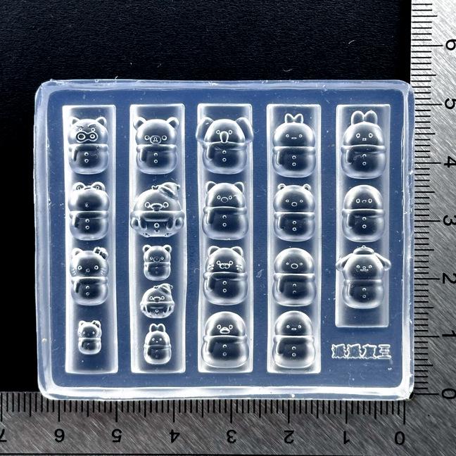 Cartoon Animal & Snowman Silicone Mold for Nail Art