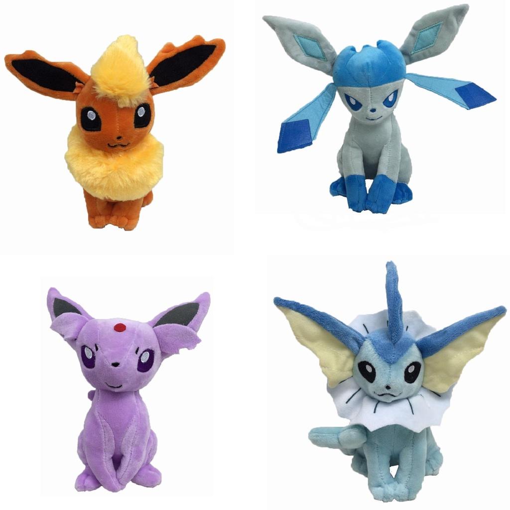 Adorable 8" Pokemon Jolteon Flareon Glaceon Plush Toy Stuffed Doll For Kids And Collectors