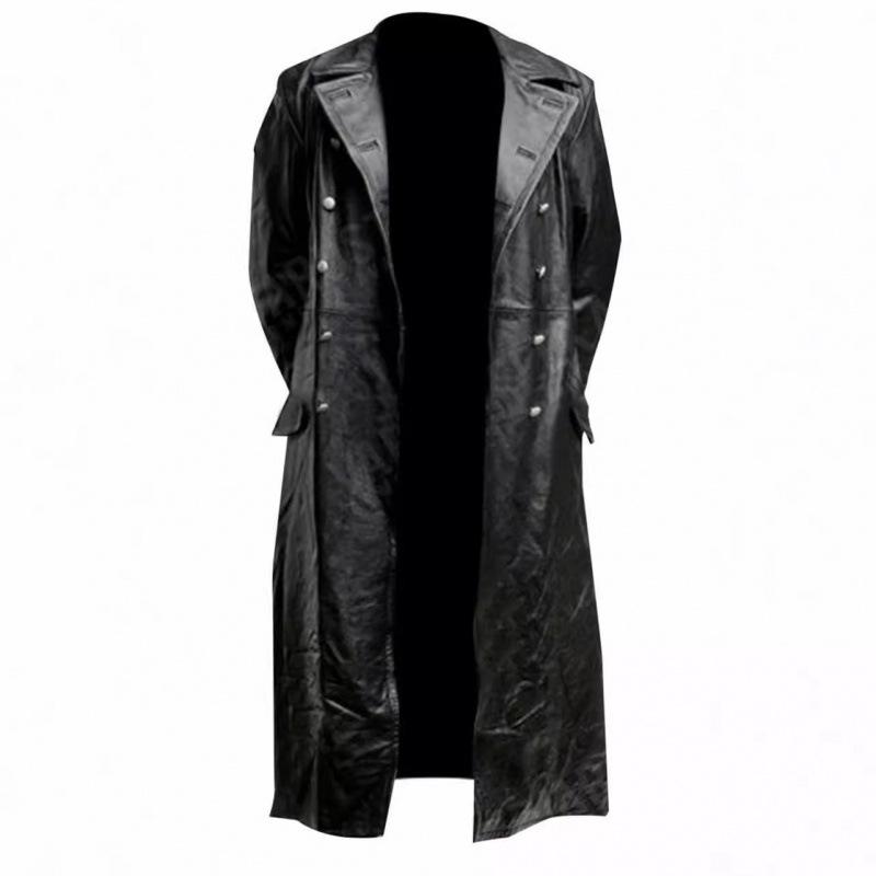 European and American men's locomotive large size leather jacket men's NB trend