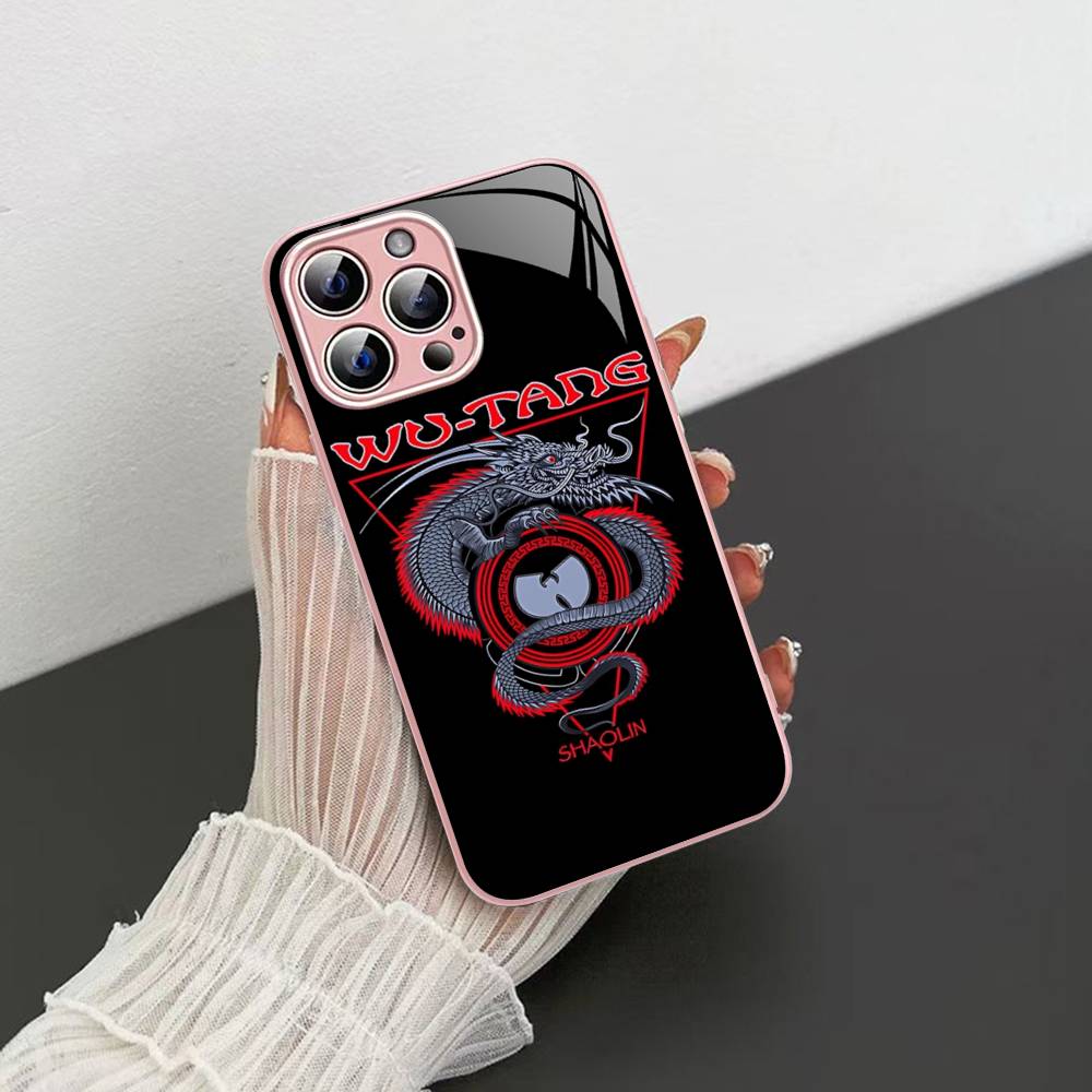W-wu T-tang Clan Hip-hop Music Group For IPhone 14 13 12 Mini 11 Pro XS Max X XR 14 Plus Tempered Glass Cover