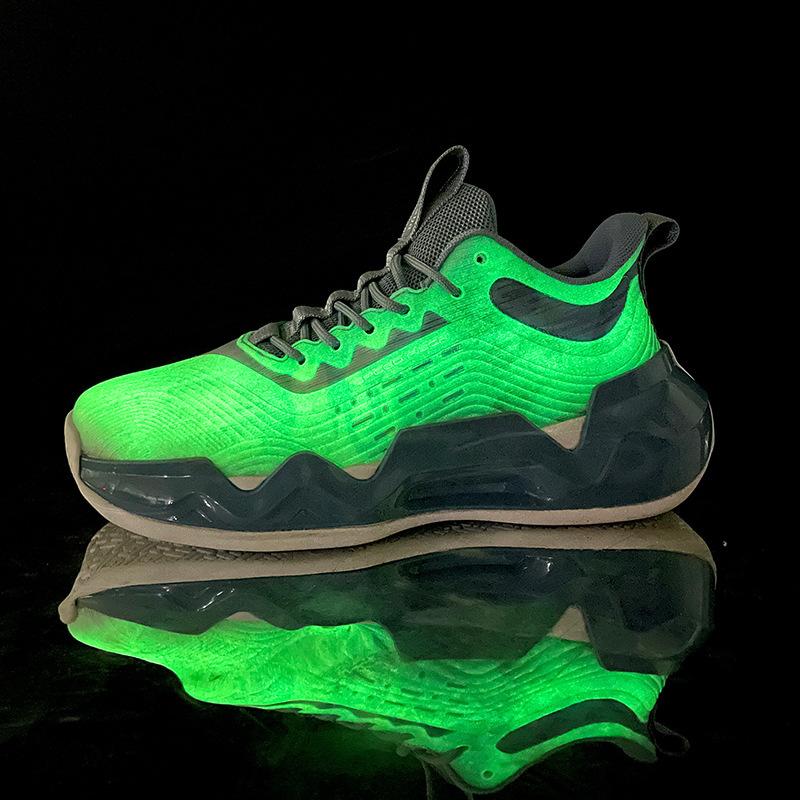 2025 spring and summer new sports basketball shoes comfortable shock absorption breathable men's and women's same non-slip wear-resistant rubber so
