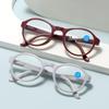 Fashionable Folding HD Reading Glasses with Spring Hinges & Anti-Blue Light for Seniors