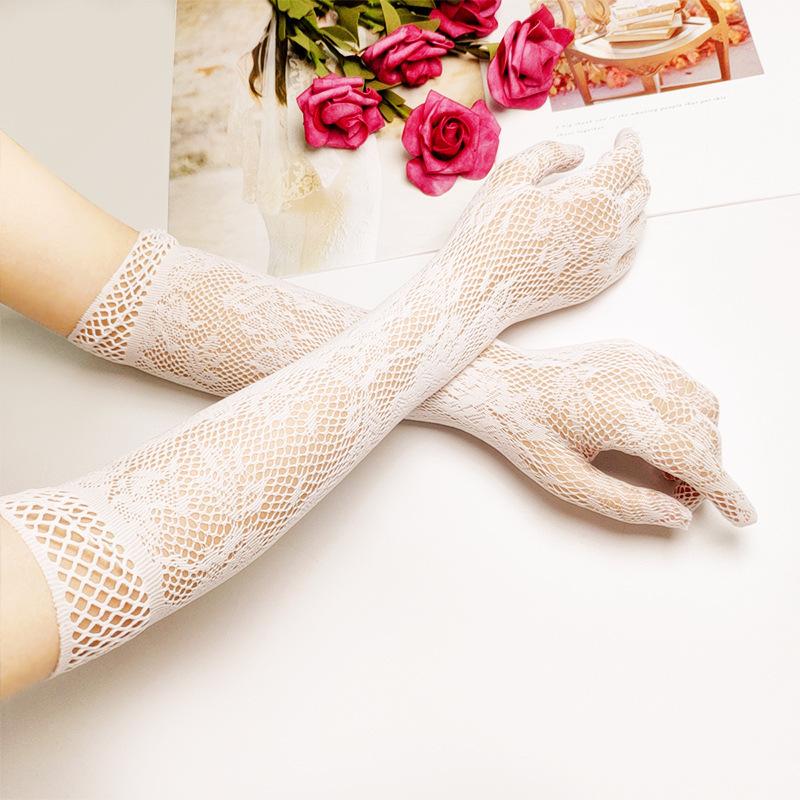 Summer Women's Sexy Lace Gloves Driving Wedding Bar Sex Gloves