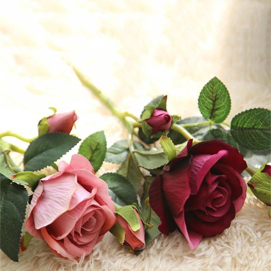 1ks Real Touch Umělá růže Falešná květina Svatební kytice Party Home Decor