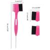 Hair Control Edge Brush with Metal Rat Tail Comb Double Sided Hair Styling Brush