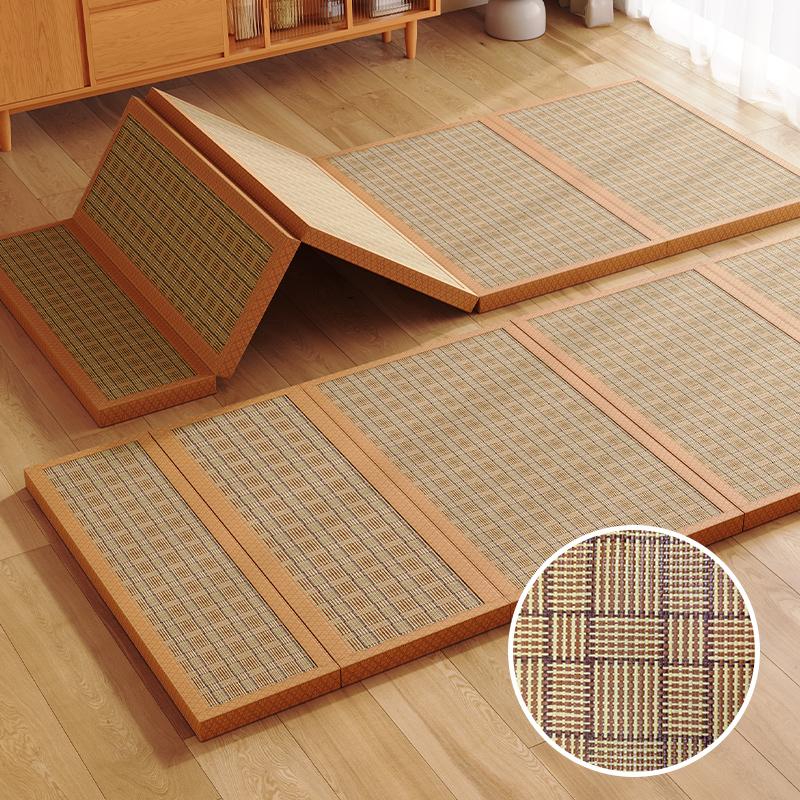 Foldable Tatami Japanese Summer Rattan Mat Anti-Slip Cooling Sleeping Pad Soft Foot Protection Home Bedroom Rug